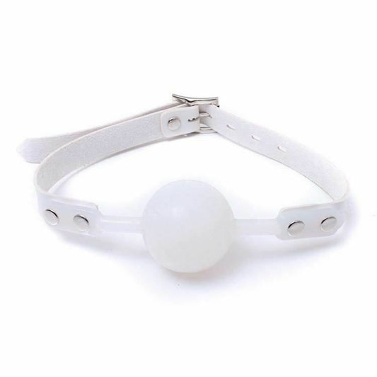 House Of Dasein White Silicone Ball Gag Slave Bondage Bdsm Kink Fetish Restraints - White V1257-31195328348298
