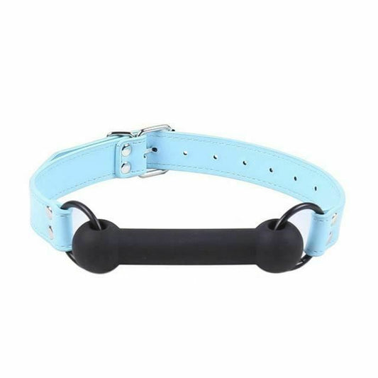 House Of Dasein Pink Blue Silicone Dog Bone Gag Puppy Pony Pet Play Bdsm Bondage Restraints - Blue V1257-31195328413834