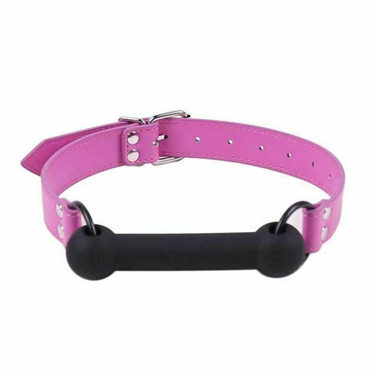 House Of Dasein Pink Blue Silicone Dog Bone Gag Puppy Pony Pet Play Bdsm Bondage Restraints - Red V1257-31195328446602