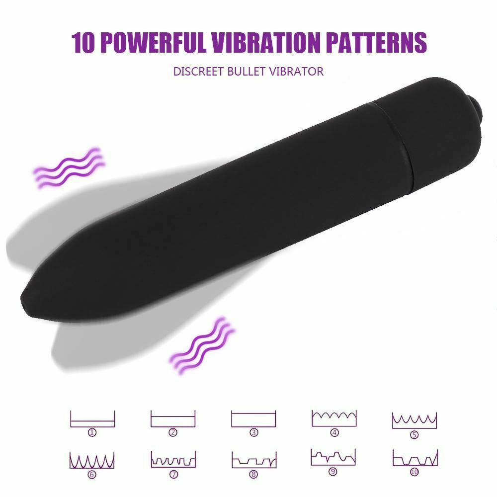 House Of Dasein Powerful Frequency Black Mini Vibrator Clitoris G Spot Stimulator - Black V1257-31195410825354