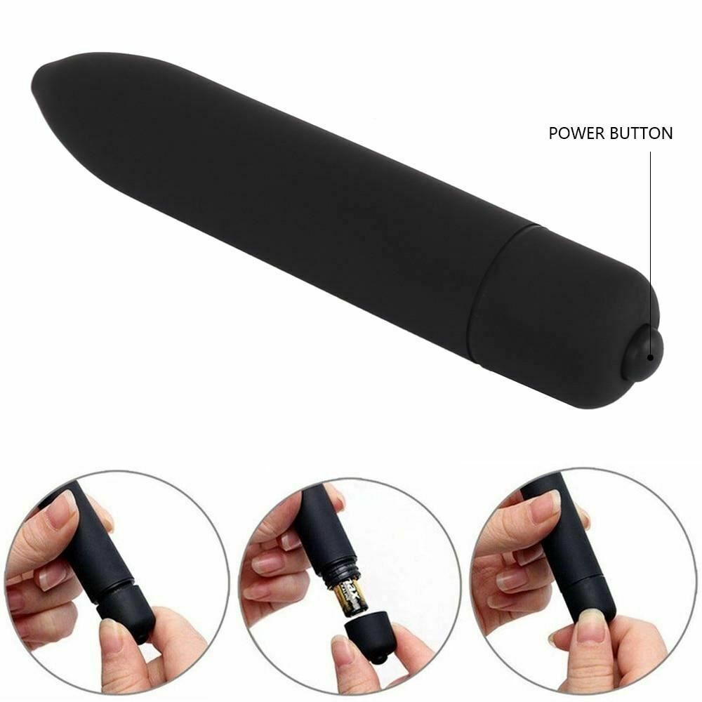 House Of Dasein Powerful Frequency Black Mini Vibrator Clitoris G Spot Stimulator - Black V1257-31195410825354