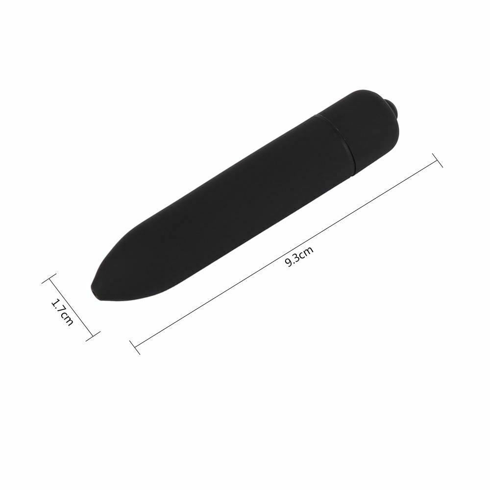 House Of Dasein Powerful Frequency Black Mini Vibrator Clitoris G Spot Stimulator - Black V1257-31195410825354