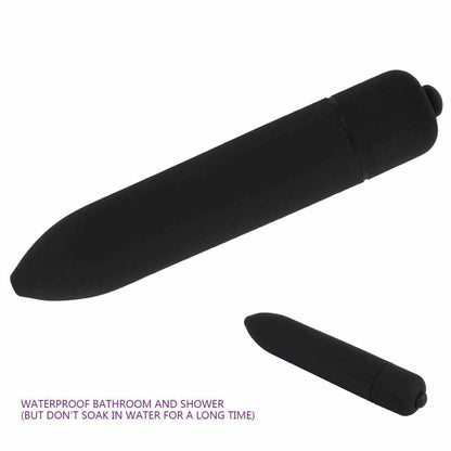 House Of Dasein Powerful Frequency Black Mini Vibrator Clitoris G Spot Stimulator - Black V1257-31195410825354