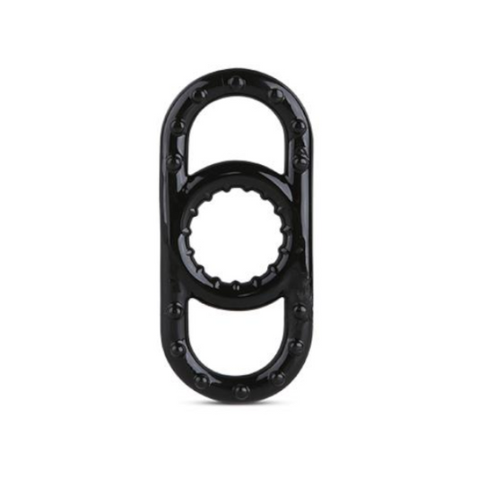 House Of Dasein Stretchy Silicone Penis Cock And Balls Ring Erection Enhancer Men - Black V1257-31196268003466