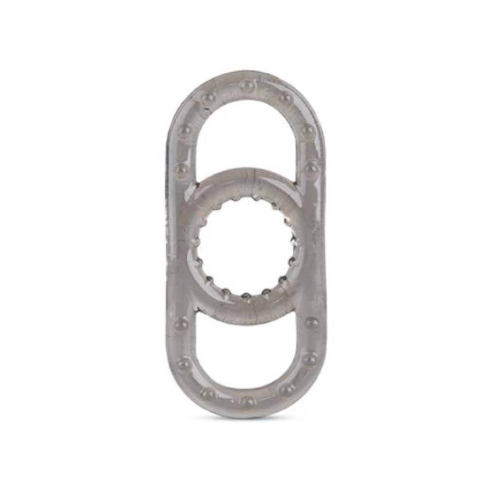 House Of Dasein Stretchy Silicone Penis Cock And Balls Ring Erection Enhancer Men - Grey V1257-31196268069002