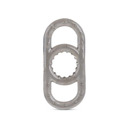 House Of Dasein Stretchy Silicone Penis Cock And Balls Ring Erection Enhancer Men - Grey V1257-31196268069002