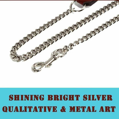 House Of Dasein Genuine Leather Bondage Bdsm Luxury Restraints Kit Kitten Mask Leash - Silver V1257-31196358803594