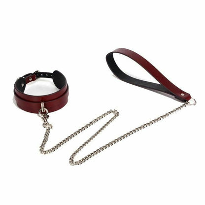 House Of Dasein Genuine Leather Bondage Bdsm Luxury Restraints Kit Kitten Mask Leash - Silver V1257-31196358803594