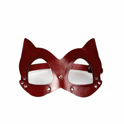 House Of Dasein Genuine Leather Bondage Bdsm Luxury Restraints Kit Kitten Mask Leash - Silver V1257-31196358803594