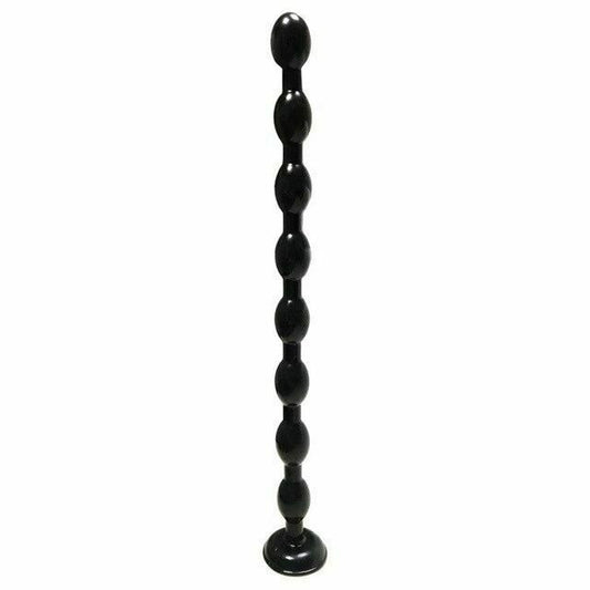 House Of Dasein 19.69 Inch Super Long Beads Anal Masturbator With Suction Cup - Black V1257-31274465198218