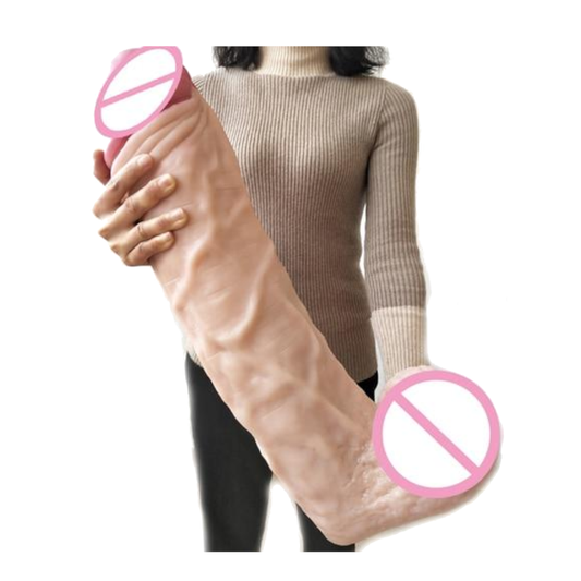 House Of Dasein 21.6 Inch Huge Thick Realistic Dildo Giant Big Cock And Balls Dong Large - Skin V1257-31274481778826