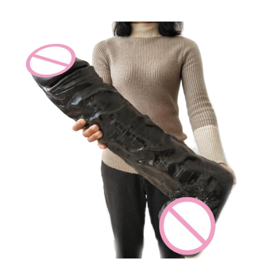 House Of Dasein 21.6 Inch Huge Thick Realistic Dildo Giant Big Cock And Balls Dong Large - Black V1257-31274481811594