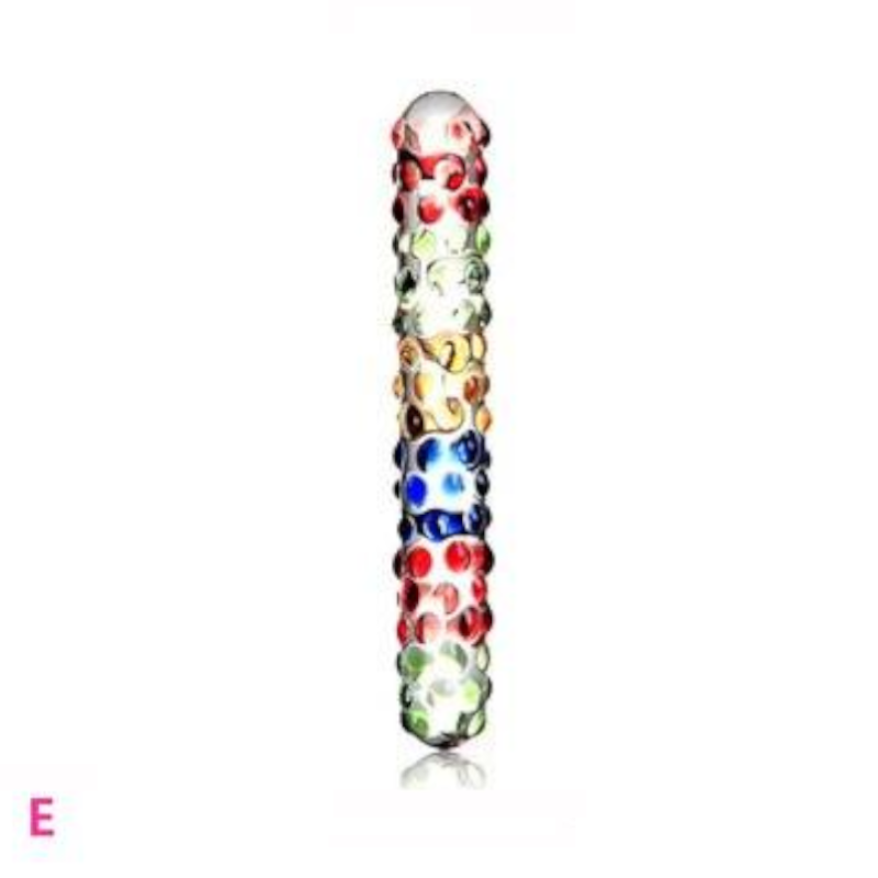 House Of Dasein 12 Styles Dildo Smooth Glass Anal Beads Double Ended Dong Butt Plug - Style E V1257-31274492854410