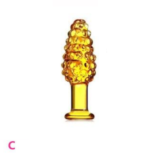 House Of Dasein 12 Styles Dildo Smooth Glass Anal Beads Double Ended Dong Butt Plug - Style C V1257-31274492919946