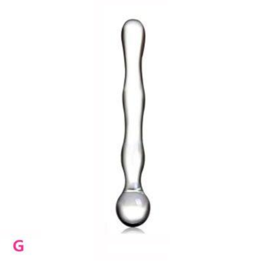 House Of Dasein 12 Styles Dildo Smooth Glass Anal Beads Double Ended Dong Butt Plug - Style G V1257-31274493051018