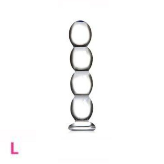 House Of Dasein 12 Styles Dildo Smooth Glass Anal Beads Double Ended Dong Butt Plug - Style L V1257-31274493149322