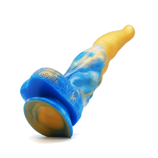 House Of Dasein Kuineo 228 Fantasy Beast Mythical Advanced Dildo Men Women - Light Blue-Yellow - 25.0Cm - V1257-744691100030