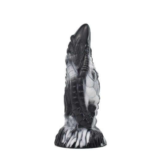 House Of Dasein Black Tortoise 2108 Fantasy Beast Mythical Advanced Dildo Men Women - Black-White - 19Cm - V1257-744691100167