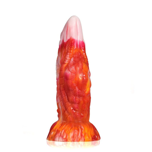 House Of Dasein Black Tortoise 2108 Fantasy Beast Mythical Advanced Dildo Men Women - Red-Orange - 19Cm - V1257-744691100168