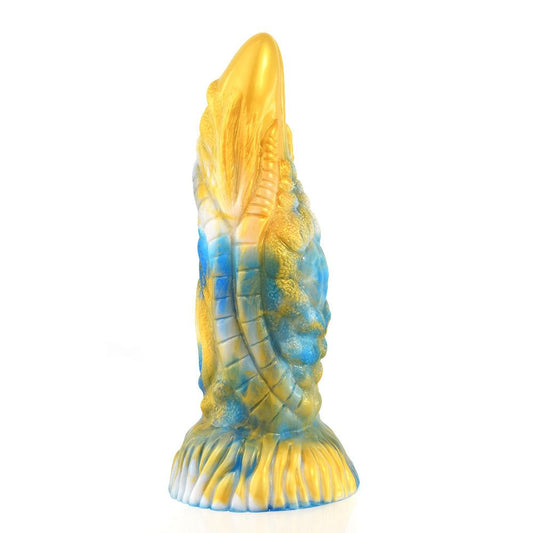 House Of Dasein Black Tortoise 2108 Fantasy Beast Mythical Advanced Dildo Men Women - Light Blue-Yellow - V1257-744691100169