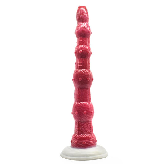 House Of Dasein Optimus Kiara Penis 012 Fantasy Beast Mythical Advanced Dildo Men Women - Red-White - 34.5Cm V1257-744691100174