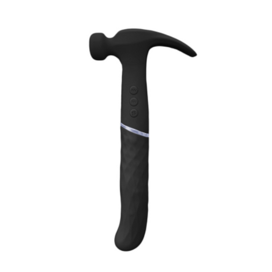 House Of Dasein Novelty Double Ended Hammer Rechargeable Triple Vibrator Female Sex Toy - Black - G-Spot V1257-744721100094