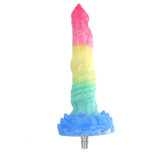 House Of Dasein Colourful Rainbow Big Dildo Vac U Lock Attachments For Automatic Sex Machine - Rainbow - N5033 V1257-744721100100