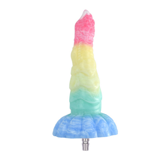 House Of Dasein Colourful Rainbow Big Dildo Vac U Lock Attachments For Automatic Sex Machine - Rainbow - N5039 V1257-744721100107