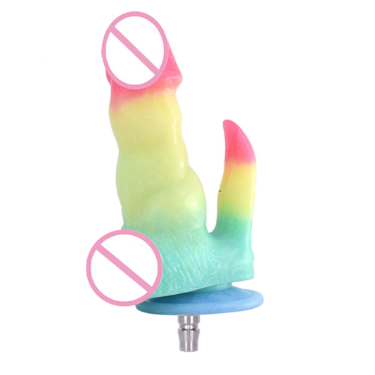 House Of Dasein Colourful Rainbow Big Dildo Vac U Lock Attachments For Automatic Sex Machine - Rainbow - N5041 V1257-744721100109