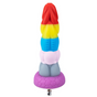 House Of Dasein Rainbow Liquid Silicone Suction Cup Colourful Dildo - Vac-U-Lock V1257-744721100111