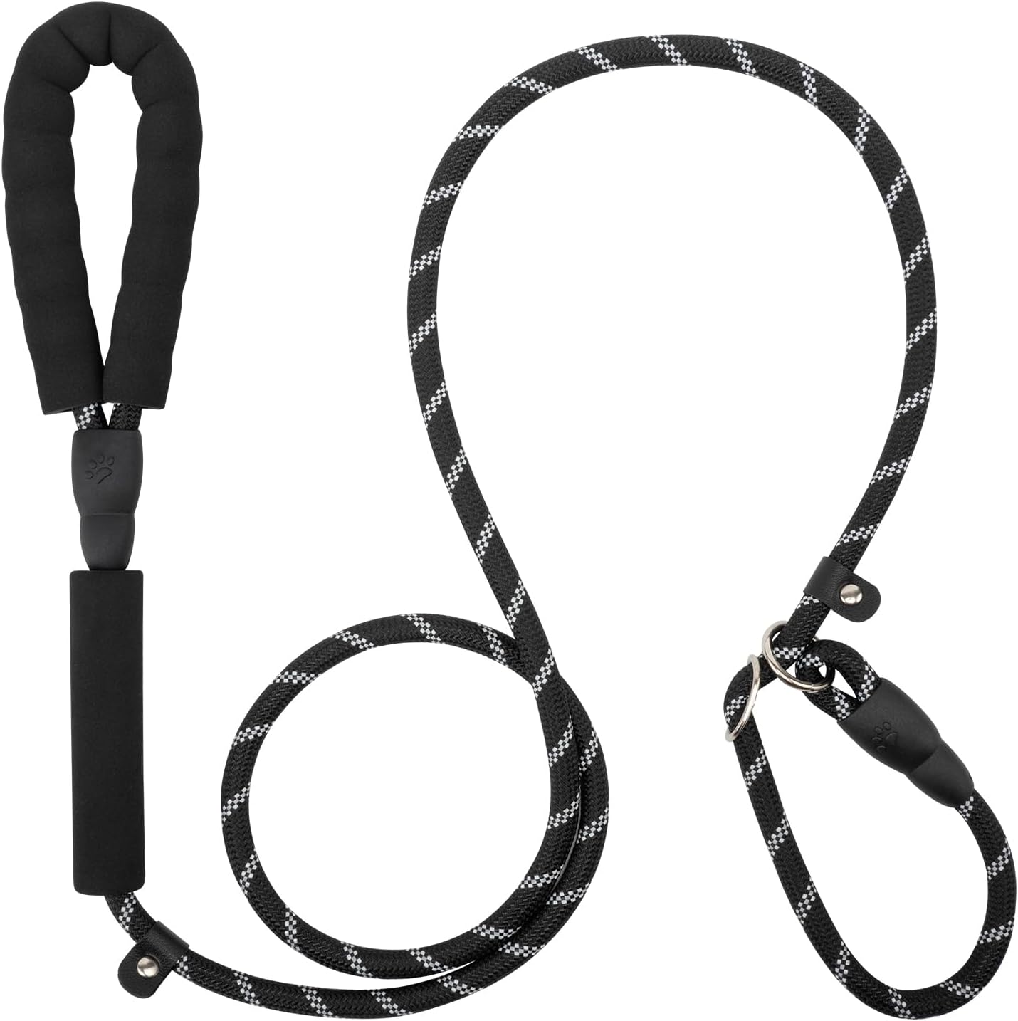 Dog Leash 6 FT with Comfortable Padded Handle, Training Loop Leash with Highly Reflective Threading for V1258-DP02-A-10