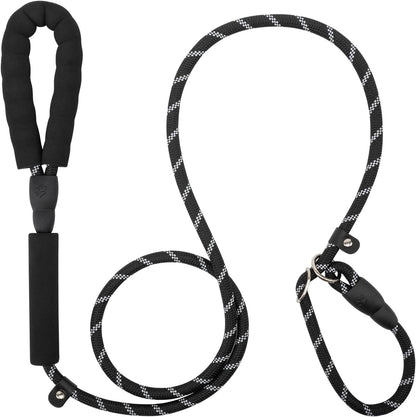 Dog Leash 6 FT with Comfortable Padded Handle, Training Loop Leash with Highly Reflective Threading for V1258-DP02-A-10