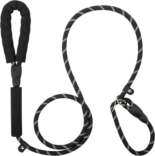 Dog Leash 6 FT with Comfortable Padded Handle, Training Loop Leash with Highly Reflective Threading for V1258-DP02-A-10