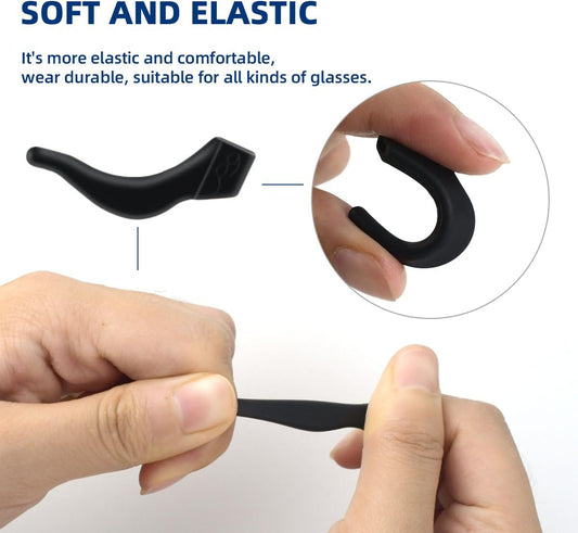 14 Pairs Ear Hook Glasses Strap Eyeglasses Grip Silicone Eyeglass Holder Anti-Slip Hooks Safety Eyewear V1258-DP02-A-1003