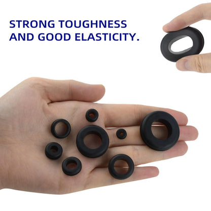 180 Pcs Assorted Rubber Grommet Kit Assortment Sizes 7/8" 5/8" 7/16" Wire Grommets for Wiring Double Sided V1258-DP02-A-1009