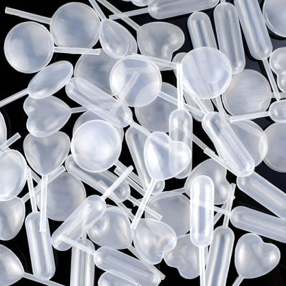 60 Piece Cupcake Pipettes - Plastic Squeeze for Strawberries, Chocolate, Ice Cream & Dessert V1258-DP02-A-1010