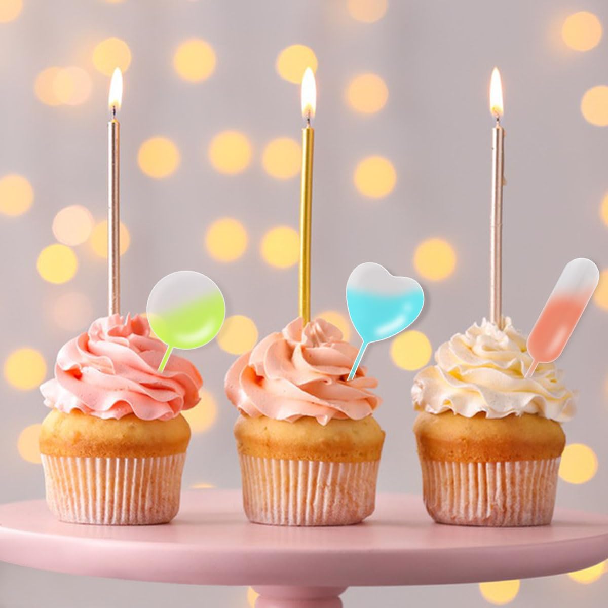 60 Piece Cupcake Pipettes - Plastic Squeeze for Strawberries, Chocolate, Ice Cream & Dessert V1258-DP02-A-1010