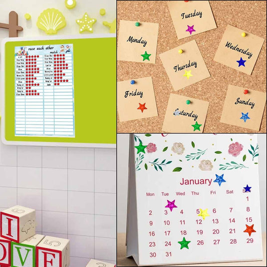 3000 Count Foil Star Stickers for Kids Reward 60 Sheets Small Self-Adhesive Shiny Metallic Stars Labels V1258-DP02-A-1017