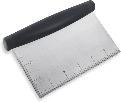 Plastic Bread Scraper Dough Cutter with Measuring Scale Multipurpose Bench Kitchen Tool Pastry for Cake V1258-DP02-A-1019