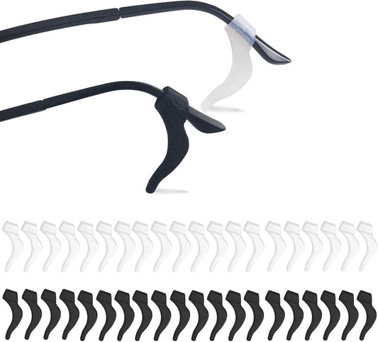 20Pairs Glasses Anti-slip Silicone Ear Clip, Glasses Holder With Storage Box, Safety Eyewear Retainers, V1258-DP02-A-102