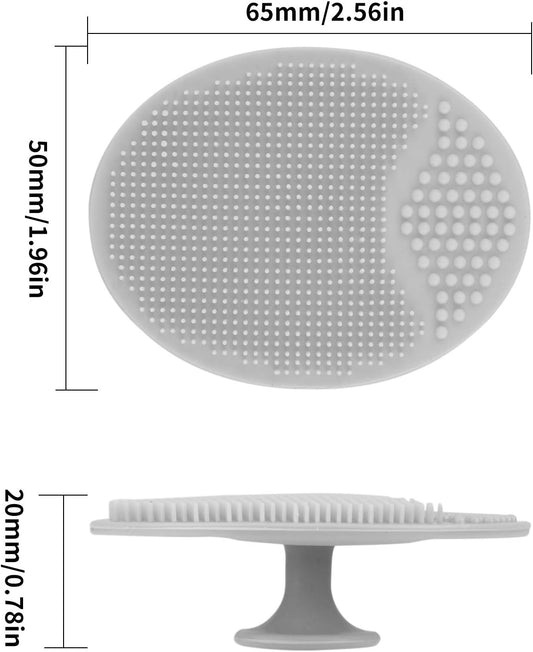 Silicone Face Scrubbers Exfoliator Brush-Facial Cleansing Brush Blackhead Scrubber Exfoliating Pads Precision V1258-DP02-A-1049