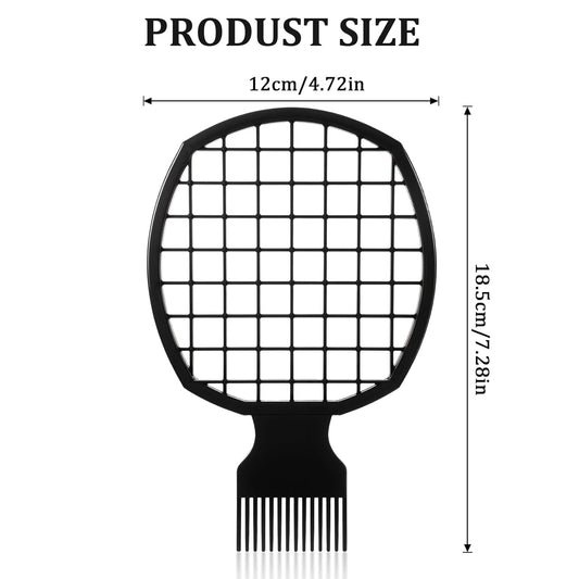 Xindojuz 2 PCS Twist Comb, Sponge Brush for Hair, 2 In 1 Afro Hair Pick Comb Set for Black Men and Women V1258-DP02-A-1059