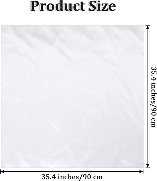 Xindojuz White Head Scarf for Women Girls, Silk Satin Neck Scarf for Hair Women's Scarves, Fashion Square V1258-DP02-A-1072