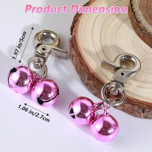 2 PCS Pet Bells for Collar Small Bell for Dog Cat Collar Bells Only Loud Training Pendant Accessories V1258-DP02-A-1073