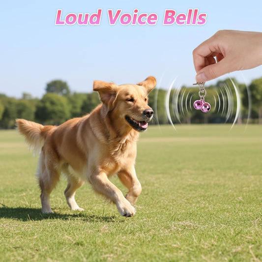 2 PCS Pet Bells for Collar Small Bell for Dog Cat Collar Bells Only Loud Training Pendant Accessories V1258-DP02-A-1073