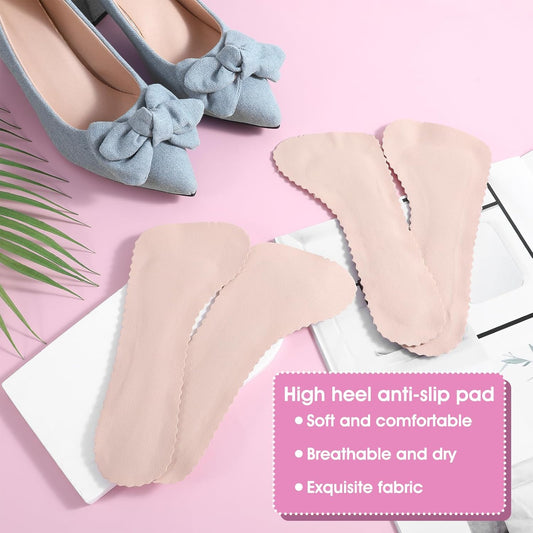 2 Pairs High Heel Comfort Pads, Invisible Self-Adhesive Cushion Insoles Arch Support Weight Shifting Shoe V1258-DP02-A-1082