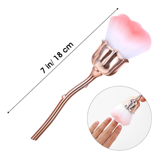 1 PCS Nail Duster Brush Pink Soft Rose Makeup Brushes Acrylic Nail Arts Manicure Dust Cleaner Brush Nails Art V1258-DP02-A-1083