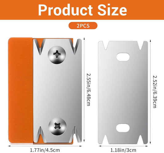 Xindojuz Edge Banding Trimmer & 1 PCS Replacement Blade, Mini Edge Banding Cutter Machine for Woodworking V1258-DP02-A-1087