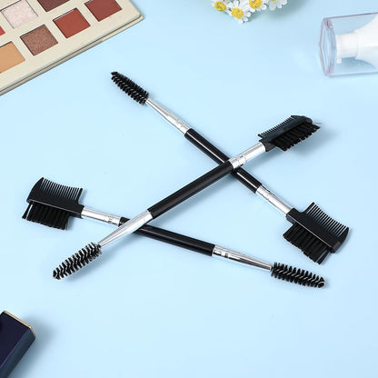 3 PCS Eyelash Shaper Eyelash Comb Separator Double Head Eyebrow Brush Black 3 Head Eyebrow Makeup Tool V1258-DP02-A-1093