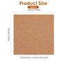 Xindojuz 16 PCS Cork Backing for Coasters, Self-Adhesive Cork Sheet Bulk, Mini Wall Board Corks on Tiles V1258-DP02-A-1096
